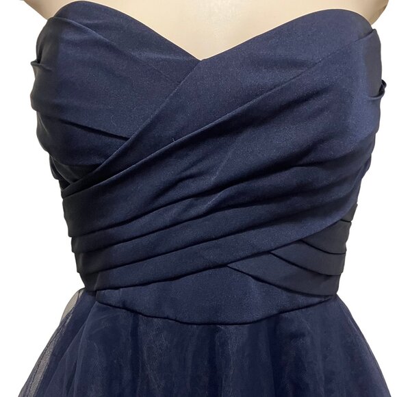 La Femme Fashions Strapless Cocktail Dress Size: 0 - Picture 3 of 9